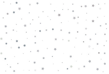 Christmas background with silver stars. Silver star Celebration Confetti.