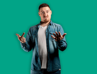 Man showing middle finger while gesturing rudely