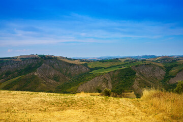 Country landscape near Appignano del Tronto, Marche, Italy