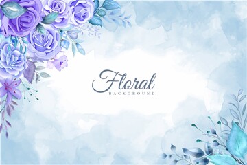 Beautiful Hand Drawing Floral Background