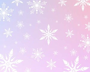 Fototapeta na wymiar Cute pink snowflake star light bokeh background