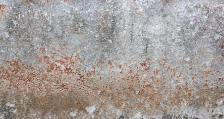 Old grey wooden background with cracks and scratches in vintage style