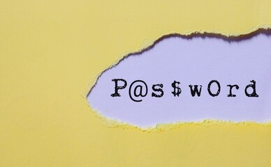 Turning the text Password into it's alphanumeric characters. Concept of strong password for online security protection.