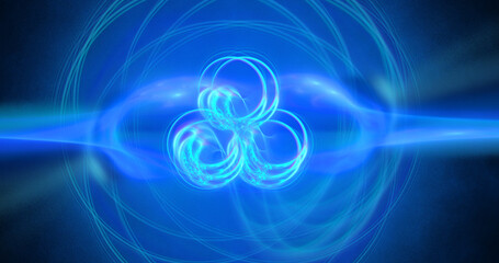 Generative fractal art. Abstract colorful glowing shapes. Fantasy light background. Digital fractal art wallpaper. 3d rendering 