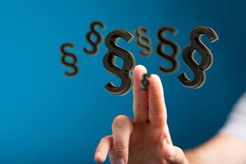 Law and justice concept modern