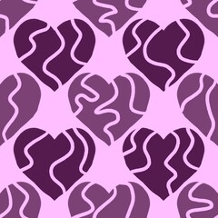 Seamless valentines pattern with hearts for postcard and gifts and cards 