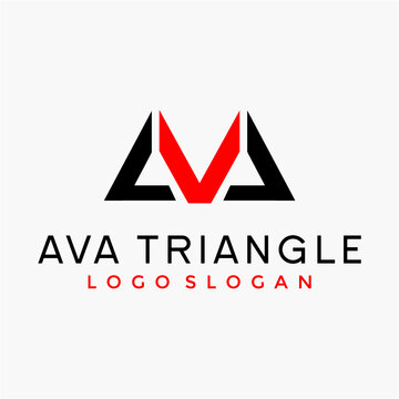 AVA initials logo vector image