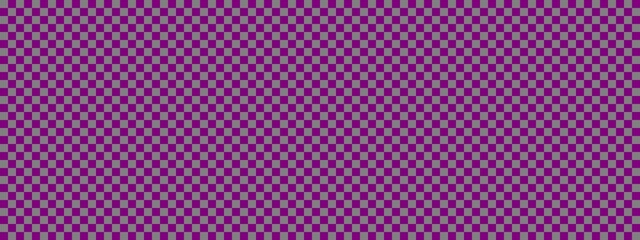 Checkerboard banner. Purple and Grey colors of checkerboard. Small squares, small cells. Chessboard, checkerboard texture. Squares pattern. Background.