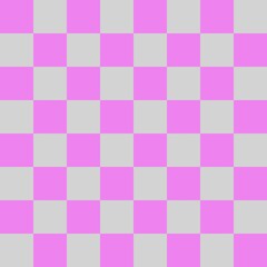 Checkerboard 8 by 8. Light grey and Violet colors of checkerboard. Chessboard, checkerboard texture. Squares pattern. Background.