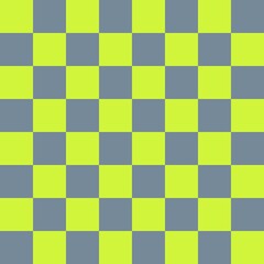 Checkerboard 8 by 8. Light Slate Grey and Lime colors of checkerboard. Chessboard, checkerboard texture. Squares pattern. Background.
