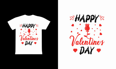 Valentine's Day T-Shirt Design Template
