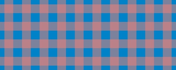 Banner, plaid pattern. Blue on Salmon color. Tablecloth pattern. Texture. Seamless classic pattern background.