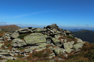 rocks in the mountains