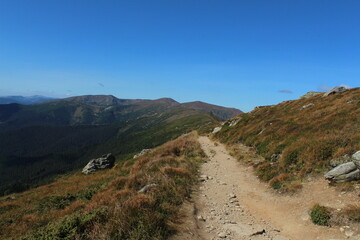 path in the mountains