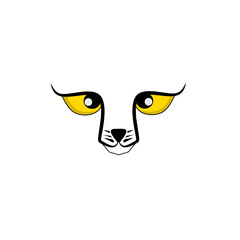 Illustration vector face cheetah