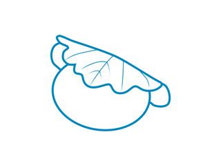 こどもの日 柏餅 青 白 端午の節句 アイコン ぬりえ