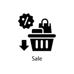 Sale vector Solid Icon Design illustration. Activities Symbol on White background EPS 10 File