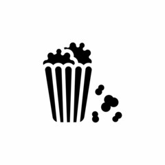 Popcorn icon in vector. Logotype;