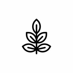Herb icon in vector. Logotype;