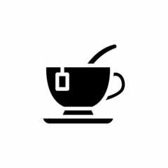 Tea icon in vector. Logotype;
