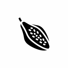 Papaya icon in vector. Logotype;