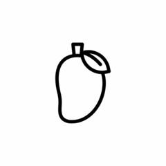 Mango icon in vector. Logotype;