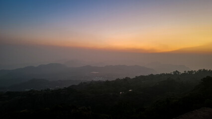 sunrise over the mountains