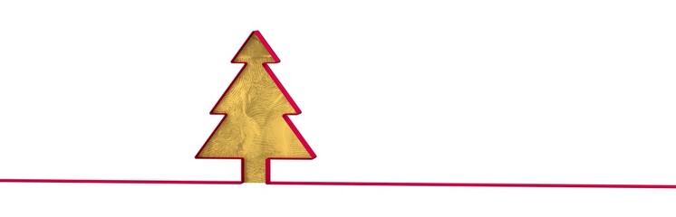 Fototapeta premium scene abstract christmas tree 3d rendering