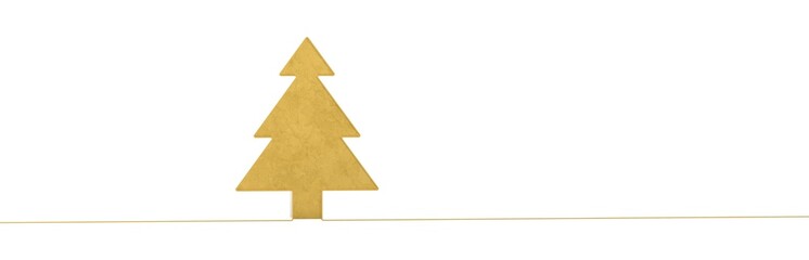 Fototapeta premium Merry christmas card banner with christmas tree