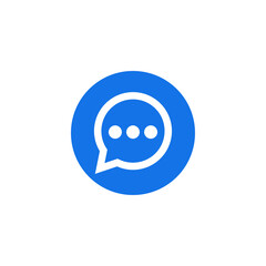 chat icon design template vector