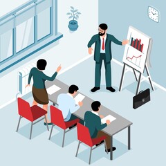 Presentation Isometric Illustration
