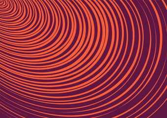 Simple orange background with circle lines pattern