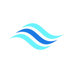 Obraz premium Blue Wave Logo can be used for company, icon, and others.