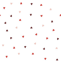 Hearts seamless pattern, lovely romantic background, great for Valentine's Day.