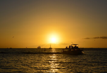 Sonnenuntergang über dem Golf von Mexico, Key West, Florida Keys