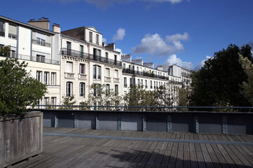 Naklejka premium ansicht von der promenade plantée