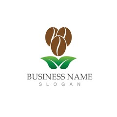 coffee bean icon vector illustration