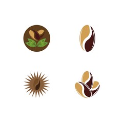 coffee bean icon vector illustration
