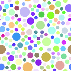 A colorful ellipses seamless background, colorful balls geometric repeat pattern 