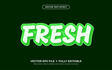 Fresh Editable Vector Text Effect