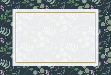 ボタニカル　植物　フレーム　背景