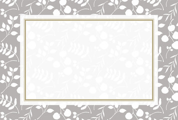 ボタニカル　植物　フレーム　背景