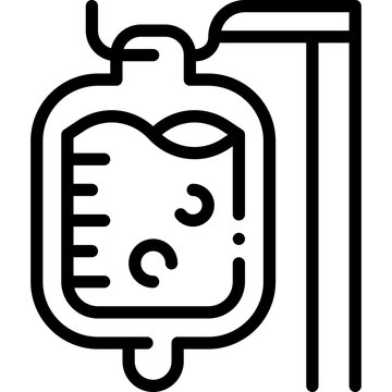 Iv Bag Line Icon