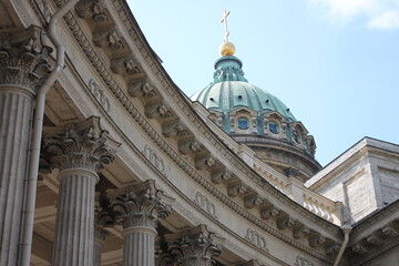 Detail of the cathedral with columns