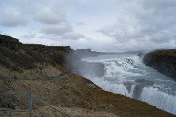 Island Wasserfall, Gullfoss,