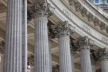 Detail of the cathedral with columns