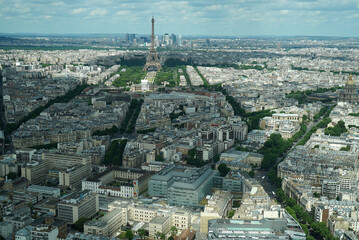 Vue panomraique sur la tour Eiffel