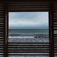 window and sea
