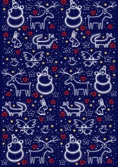 Naklejka premium chrristmas wrapping paper