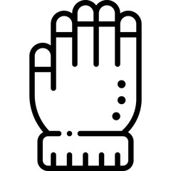 glove line icon